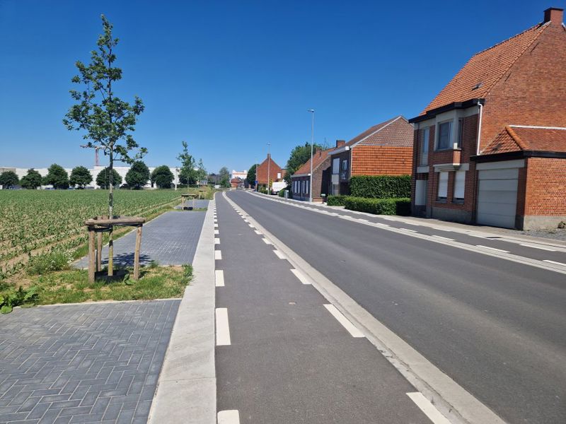 Waregem - fietspaden gesubsidieerd met het Kopenhagenplan
